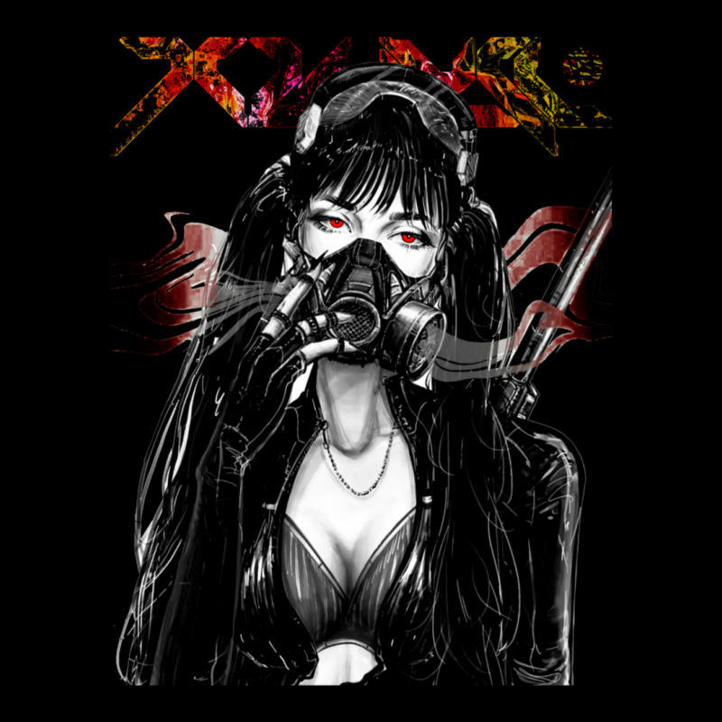 Japanese Cyberpunk Gas Mask Vaporwave Urban Futurist Style Girl Women's V-Neck T-Shirt by ErnestGallon | Artistshot