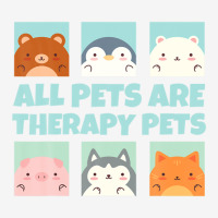 All Pets Are Therapy Pets Animal Pet Therapy Mental Health Baby Bibs | Artistshot