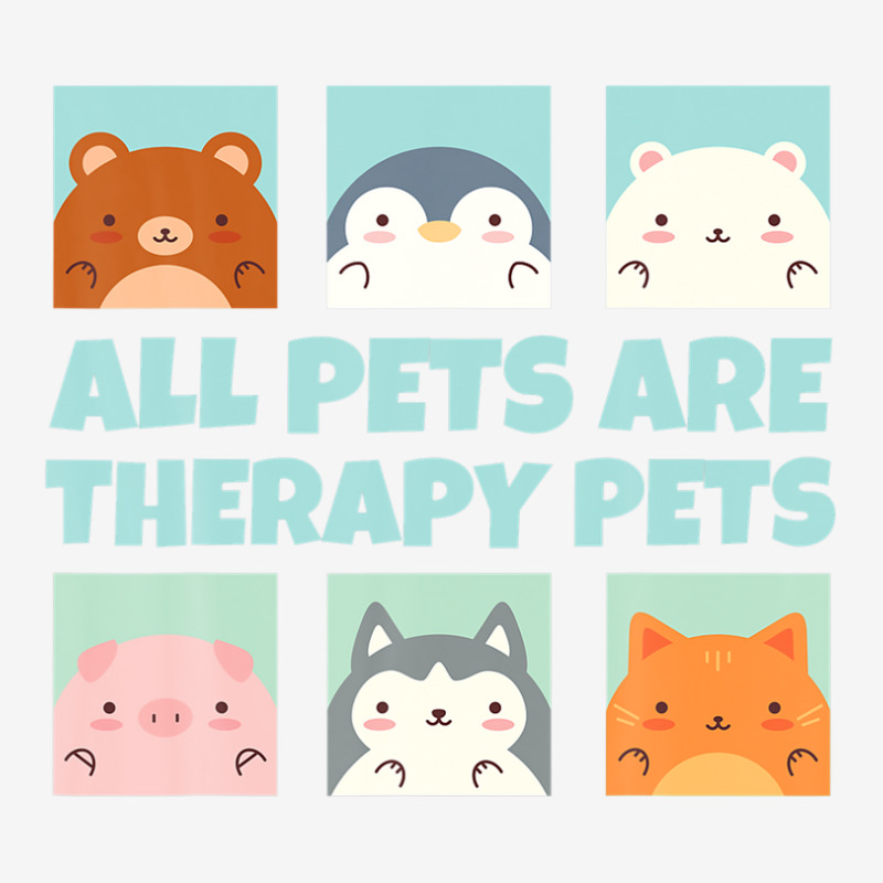 All Pets Are Therapy Pets Animal Pet Therapy Mental Health Baby Bibs by stampfhadjisw | Artistshot