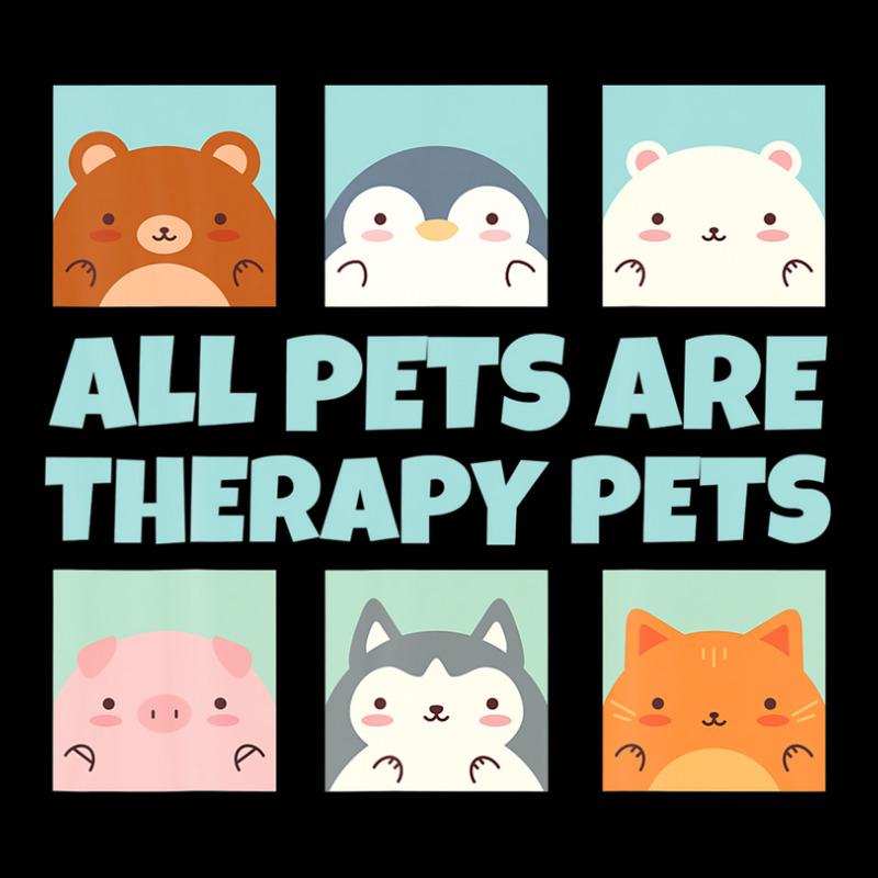 All Pets Are Therapy Pets Animal Pet Therapy Mental Health Toddler 3/4 Sleeve Tee by stampfhadjisw | Artistshot