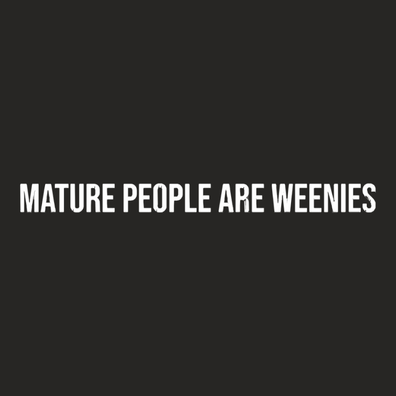 Mature People Are Weenies Essential Merch Ladies Fitted T-Shirt by Eme90 | Artistshot