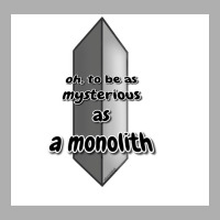 Be A Mysterious Monolith Poster Music Stars Ladies Fitted T-shirt | Artistshot