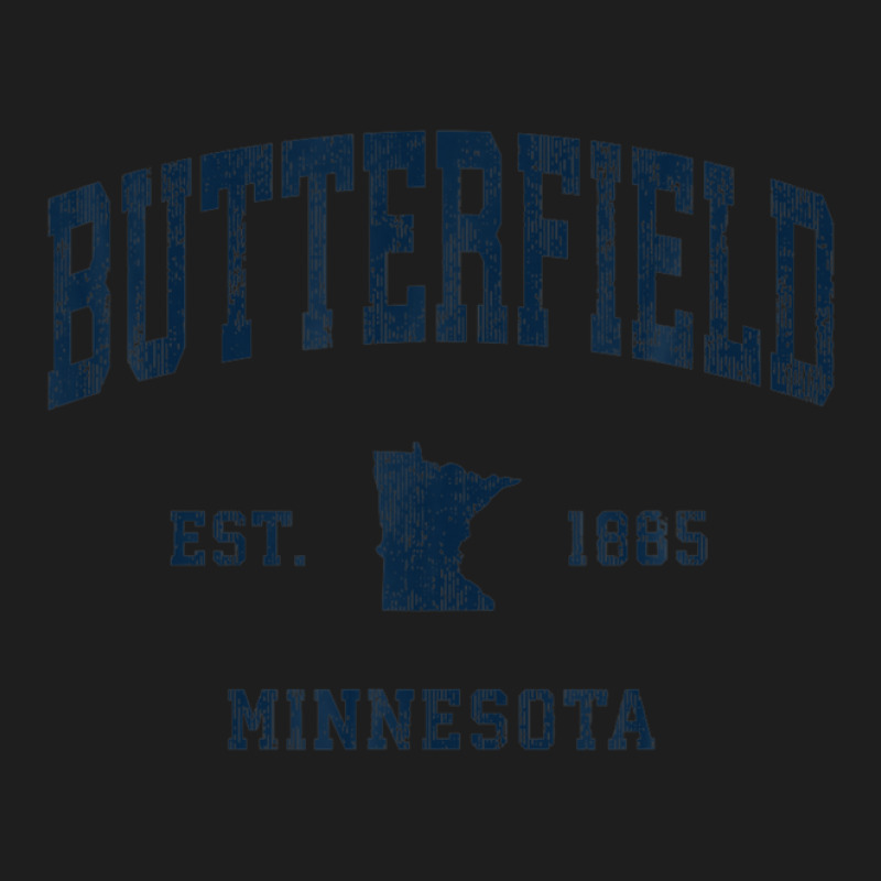 Butterfield Minnesota Mn Vintage Athletic Navy Sports Design Classic T-shirt by legatgzlezy | Artistshot