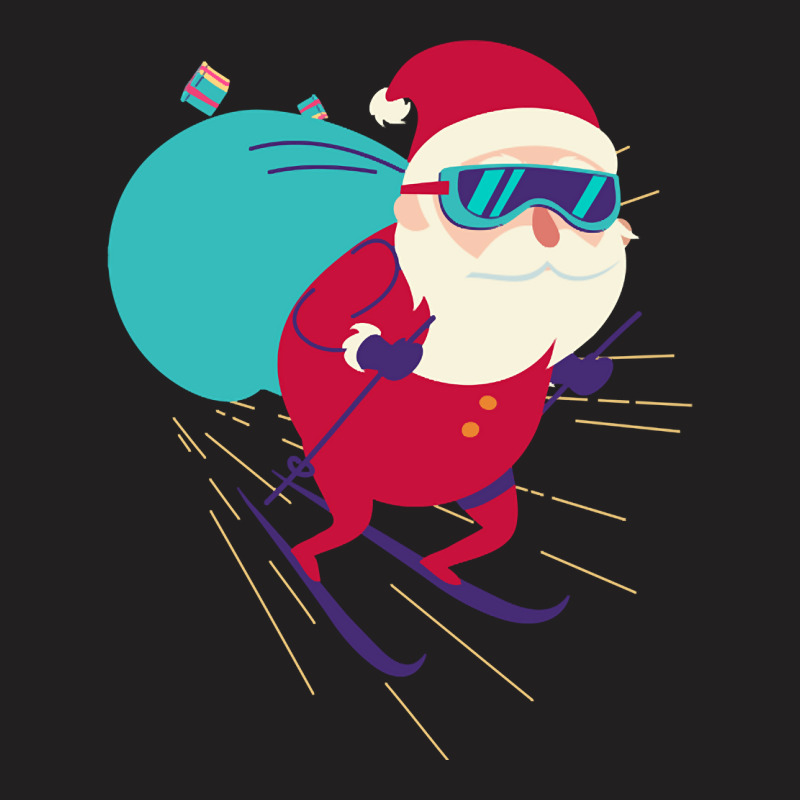 Hot Trend Santa Skiing (2) T-Shirt by poppyallen | Artistshot