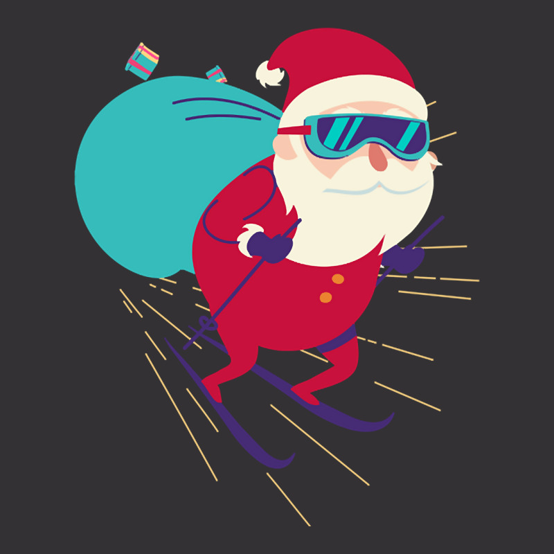 Hot Trend Santa Skiing (2) Vintage Short by poppyallen | Artistshot