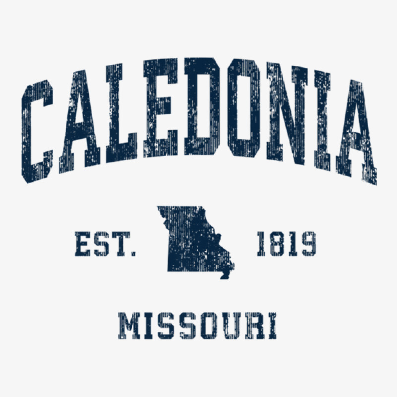 Caledonia Missouri Mo Vintage Athletic Navy Sports Design Ladies Fitted T-Shirt by legatgzlezy | Artistshot