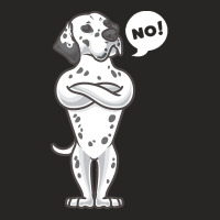 Dalmatian Dog T Shirtstubborn Dalmatian Dog Funny T Shirt Ladies Fitted T-shirt | Artistshot