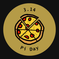 Trending 3.14 Pizza Pi Day Puns Gold Portrait Canvas Print | Artistshot