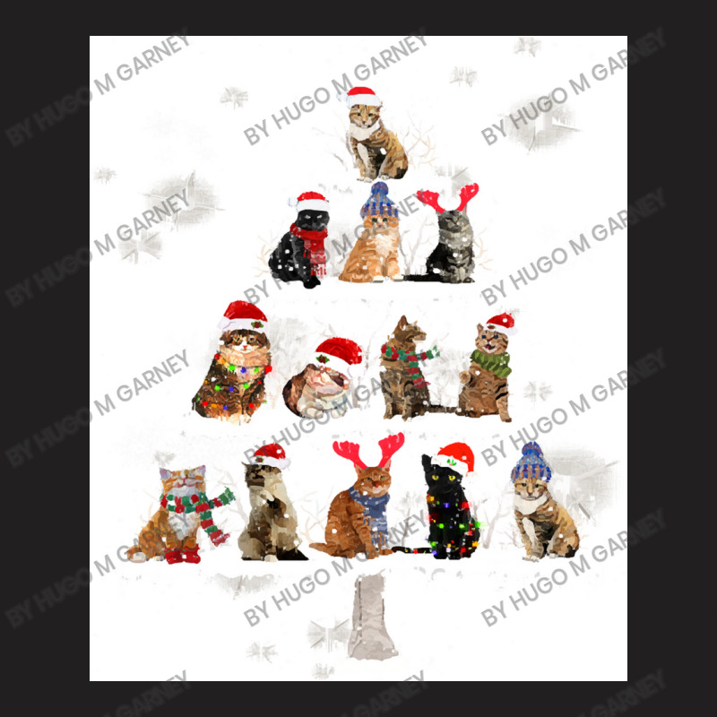 Cat Christmas Lovely Cats Christmas Tree Costume T-Shirt by Hugo M Garney | Artistshot