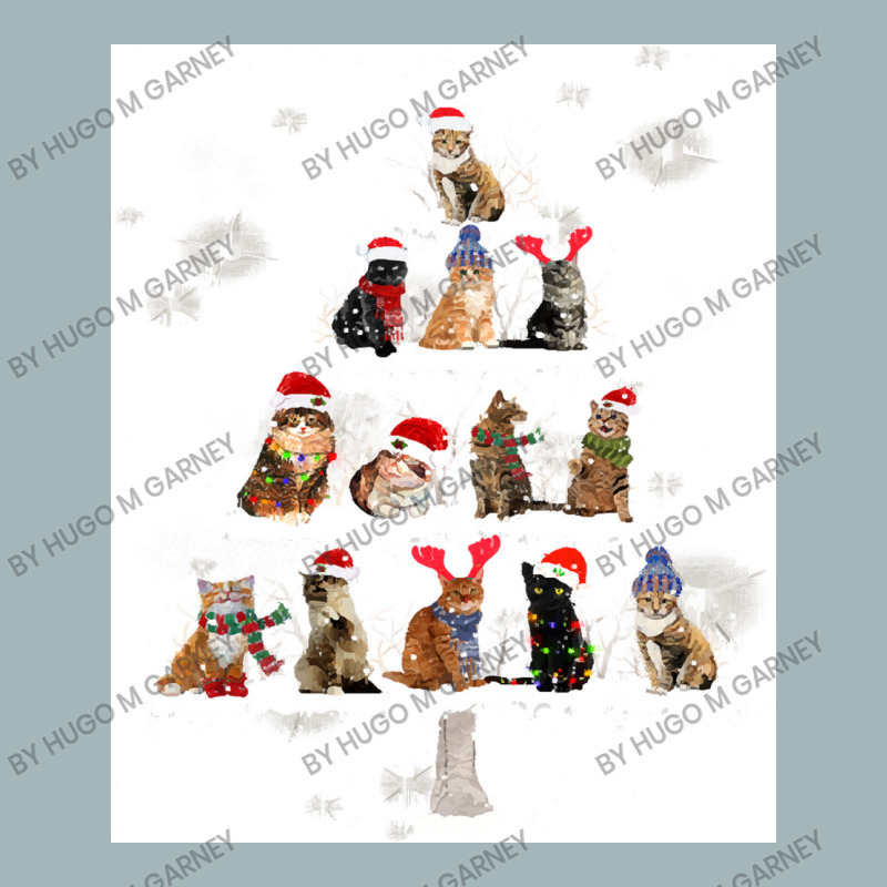 Cat Christmas Lovely Cats Christmas Tree Costume Unisex Sherpa-Lined Denim Jacket by Hugo M Garney | Artistshot