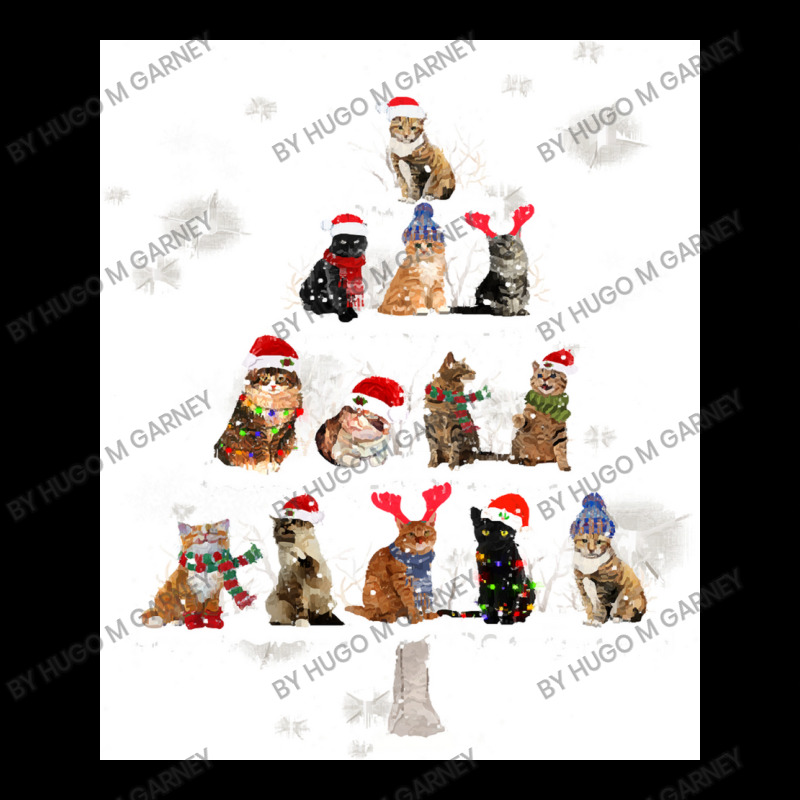 Cat Christmas Lovely Cats Christmas Tree Costume Pocket T-Shirt by Hugo M Garney | Artistshot