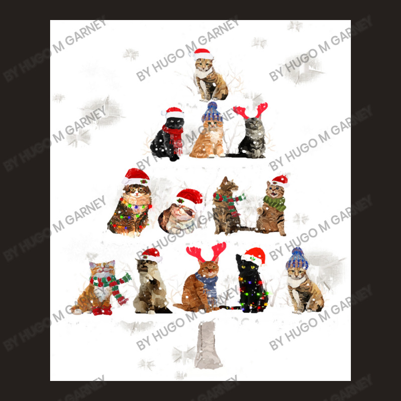 Cat Christmas Lovely Cats Christmas Tree Costume Tank Top by Hugo M Garney | Artistshot