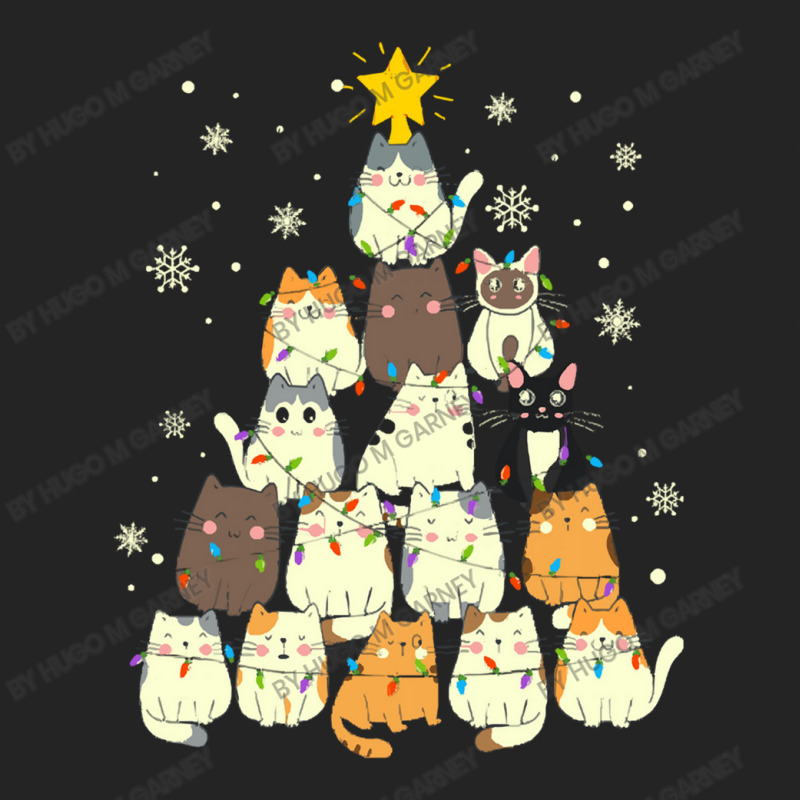 Cat Christmas Tree Christmas Cat Tree   Cat Lover Christmas 3/4 Sleeve Shirt by Hugo M Garney | Artistshot