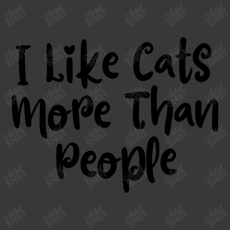 I Like Cats More Than People  Funny Cat T Shirt- Cat Lady- Cat Lovers Ladies Curvy T-Shirt by thebestisback | Artistshot