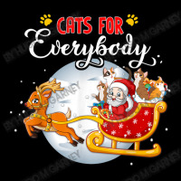 Cats For Everybody Funny Christmas For Cat Santa Lover Zipper Hoodie | Artistshot