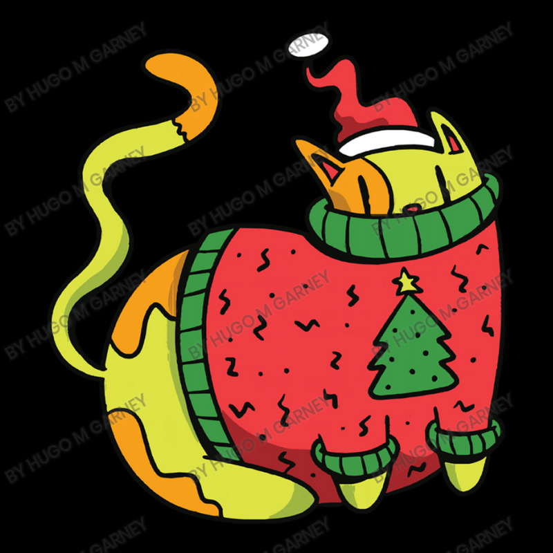 Christmas Cat Cat Christmas Fleece Short by Hugo M Garney | Artistshot