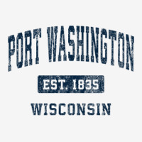 Port Washington Wisconsin Wi Vintage Athletic Sports Design Adjustable Cap | Artistshot