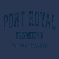 Port Royal Pennsylvania Pa Vintage Athletic Sports Design Men Denim Jacket | Artistshot