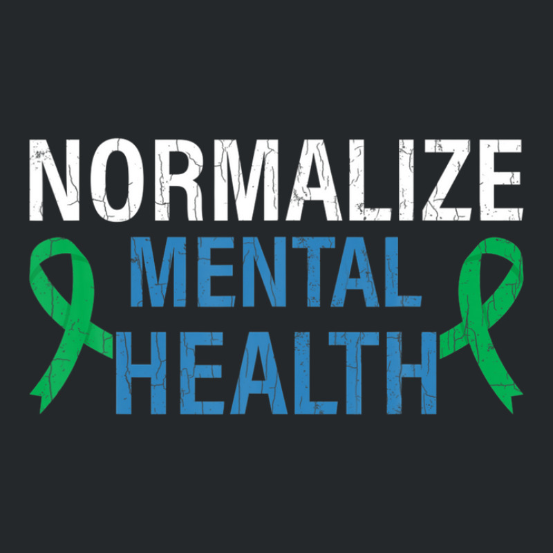 Normalize Mental Health Awareness Therapist Graphic Crewneck Sweatshirt | Artistshot