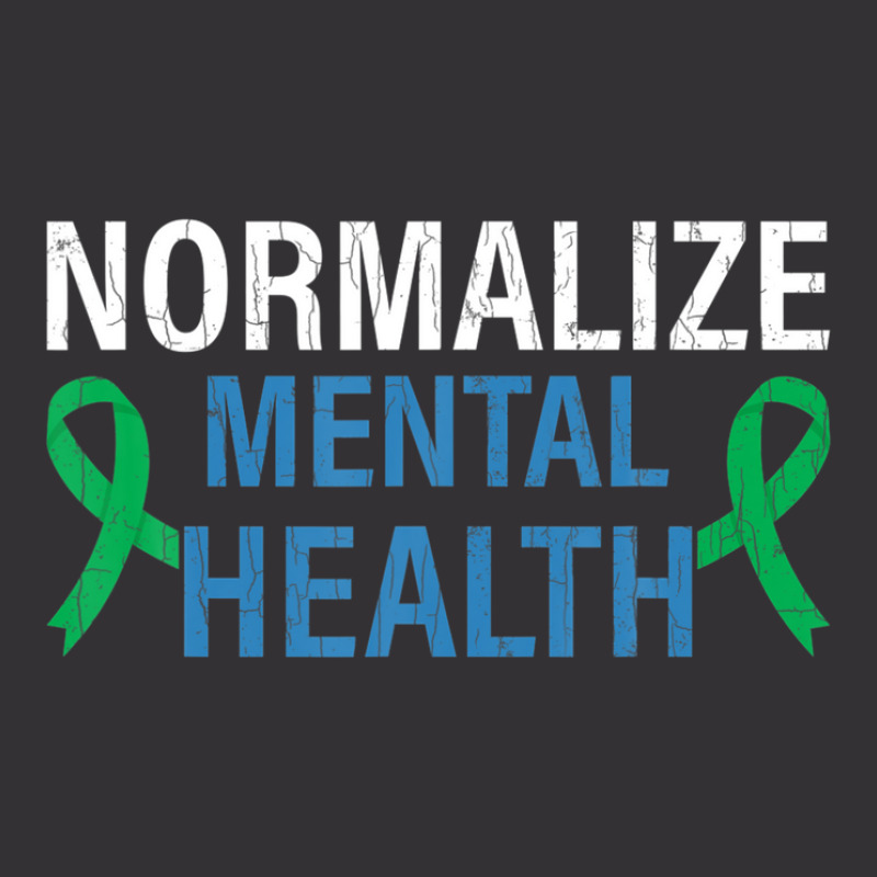 Normalize Mental Health Awareness Therapist Graphic Vintage Hoodie | Artistshot