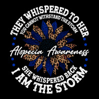 Limited Edition Alopecia Areata Awareness Support She Whispered Back I Women's V-neck T-shirt | Artistshot