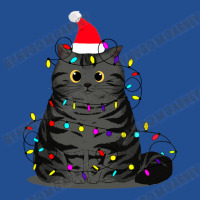 Funny Christmas Cat With Fairy Lights And A Christmas Hat Unisex Hoodie | Artistshot