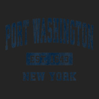 Port Washington New York Ny Vintage Athletic Sports Design 3/4 Sleeve Shirt | Artistshot