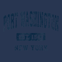 Port Washington New York Ny Vintage Athletic Sports Design Men Denim Jacket | Artistshot