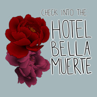 Check Into The Hotel Bella Muerte Classic Tshirt Cool Unisex Sherpa-lined Denim Jacket | Artistshot