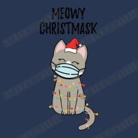 Meowy Christmask Cute Christmas Ca Men Denim Jacket | Artistshot