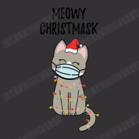 Meowy Christmask Cute Christmas Ca Vintage Hoodie | Artistshot