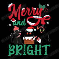 Merry And Bright Black Cat Christmas Merry And Bright Black Cat Christ V-neck Tee | Artistshot