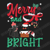 Merry And Bright Black Cat Christmas Merry And Bright Black Cat Christ Classic T-shirt | Artistshot