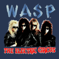 Wasp 1987 The Electric Circus Tour Concert Classic  Nostalgia Yellow Men Denim Jacket | Artistshot