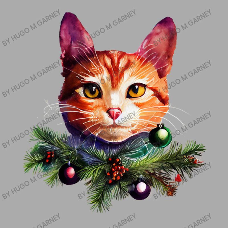 Orange Cat Christmas Vintage Cat Xmas Christmas Cat Pullover T-Shirt by Hugo M Garney | Artistshot