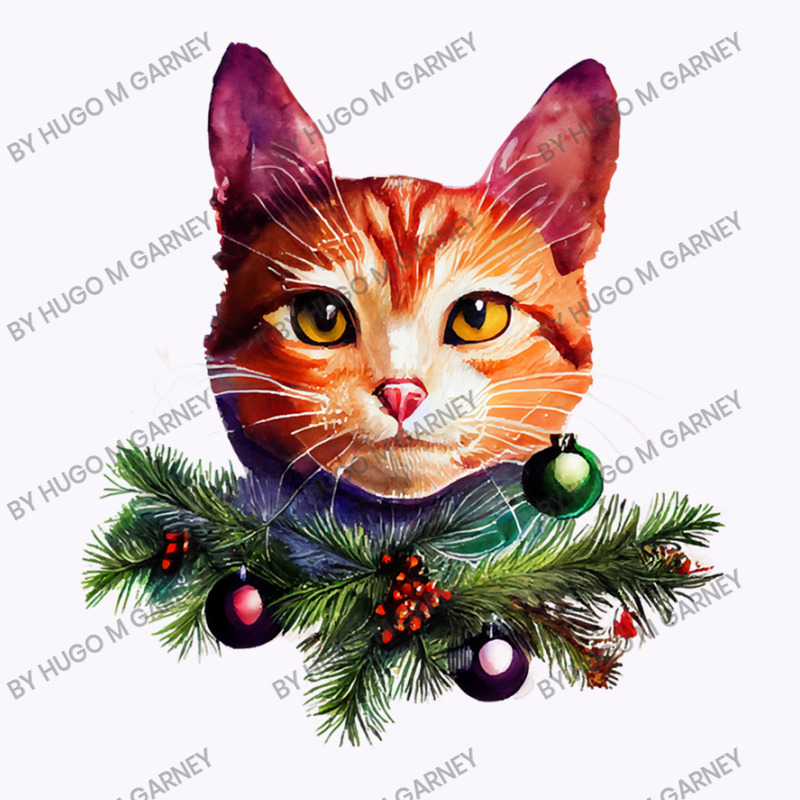 Orange Cat Christmas Vintage Cat Xmas Christmas Cat Pullover Tank Top by Hugo M Garney | Artistshot