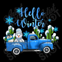 Hello Winter With Sniwman And  Truck Women's V-neck T-shirt | Artistshot