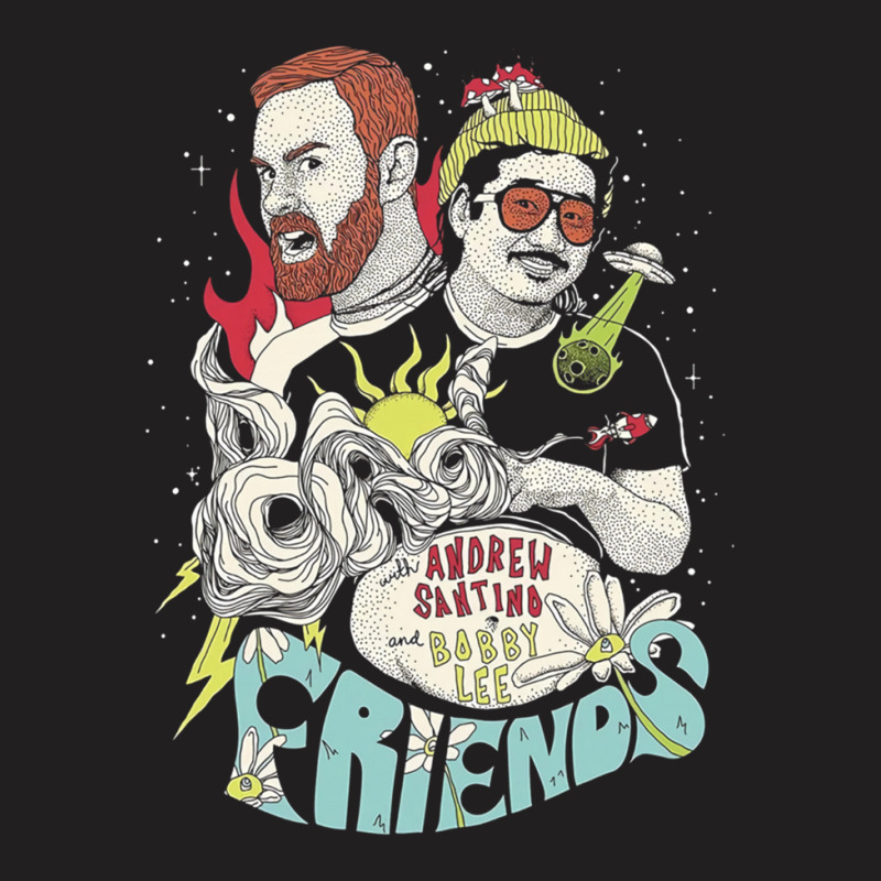 Andrew Santino & Bob T-shirt | Artistshot