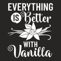 Vanilla Beans Extract Bourbon Ice Cream Paste Powder T Shirt Ladies Fitted T-shirt | Artistshot