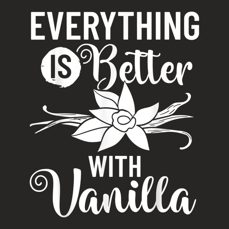 Vanilla Beans Extract Bourbon Ice Cream Paste Powder T Shirt Ladies Fitted T-Shirt by kogmor58594 | Artistshot