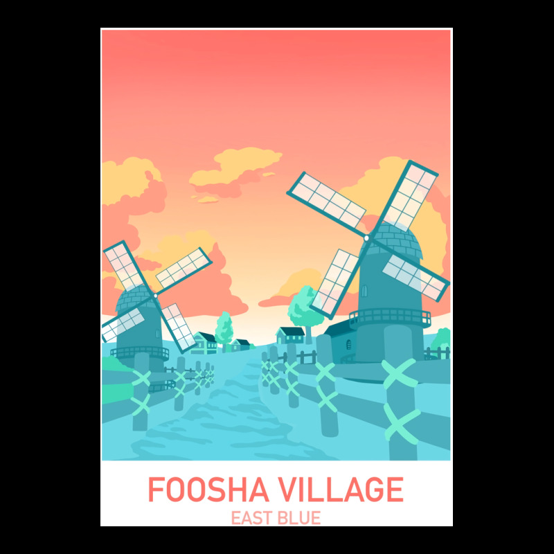 One Piece Foosha Village   Dawn Island   Anime Travel Poster Cropped Sweater by aneakwsi | Artistshot