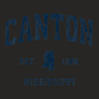 Canton Mississippi Ms Vintage Athletic Navy Sports Design Ladies Fitted T-shirt | Artistshot