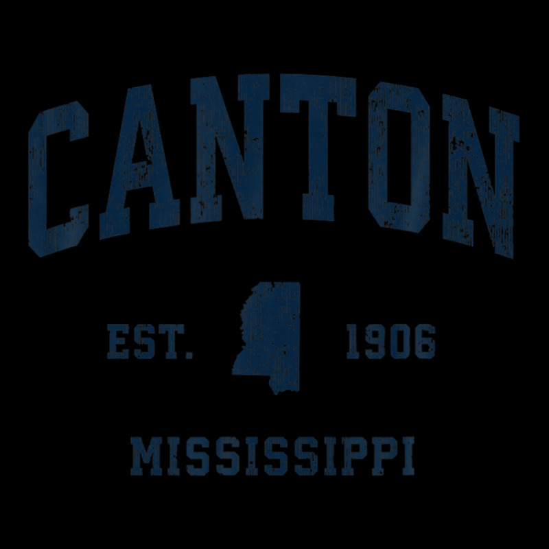 Canton Mississippi Ms Vintage Athletic Navy Sports Design Women's V-neck T-shirt | Artistshot