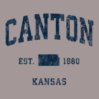 Canton Kansas Ks Vintage Athletic Navy Sports Design Vintage Hoodie | Artistshot