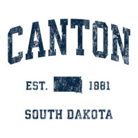 Canton South Dakota Sd Vintage Athletic Navy Sports Design Baby Tee | Artistshot