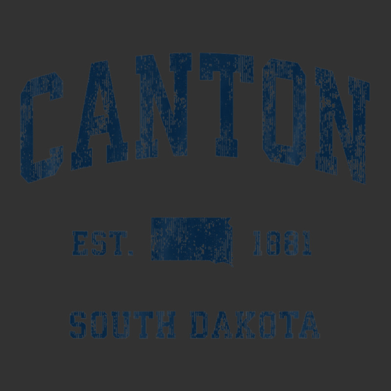 Canton South Dakota Sd Vintage Athletic Navy Sports Design Baby Bodysuit | Artistshot