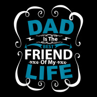 Dad Is The Best Friend Of My Life Father Son Daughter T Shirt Portrait Canvas Print | Artistshot