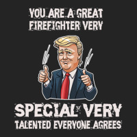 Firefighter Funny Trump 1 3/4 Sleeve Shirt | Artistshot