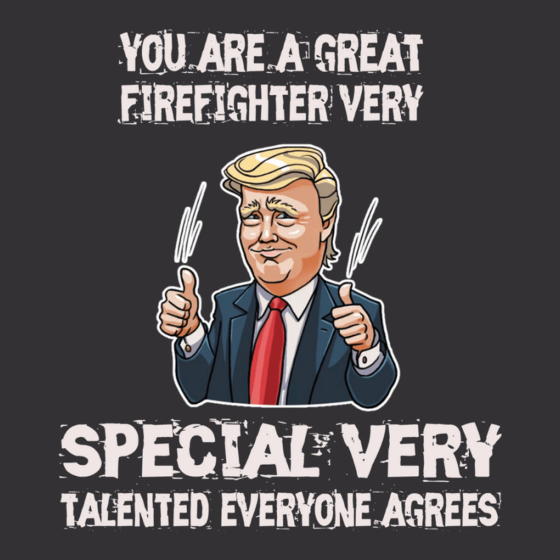 Firefighter Funny Trump 1 Vintage Hoodie And Short Set | Artistshot