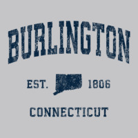 Burlington Connecticut Ct Vintage Athletic Navy Sports Desig Baby Bodysuit | Artistshot